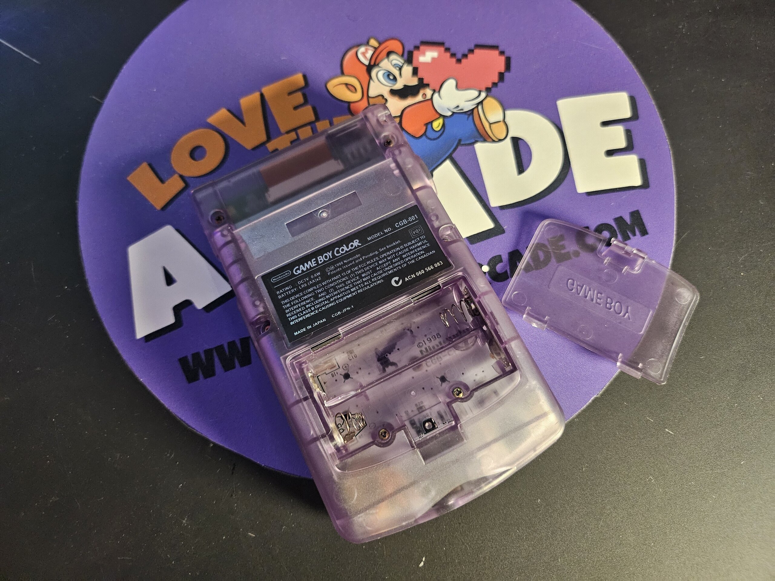 VIDEOCONSOLA GAMEBOY MORADA TRANSPARENTE - 3