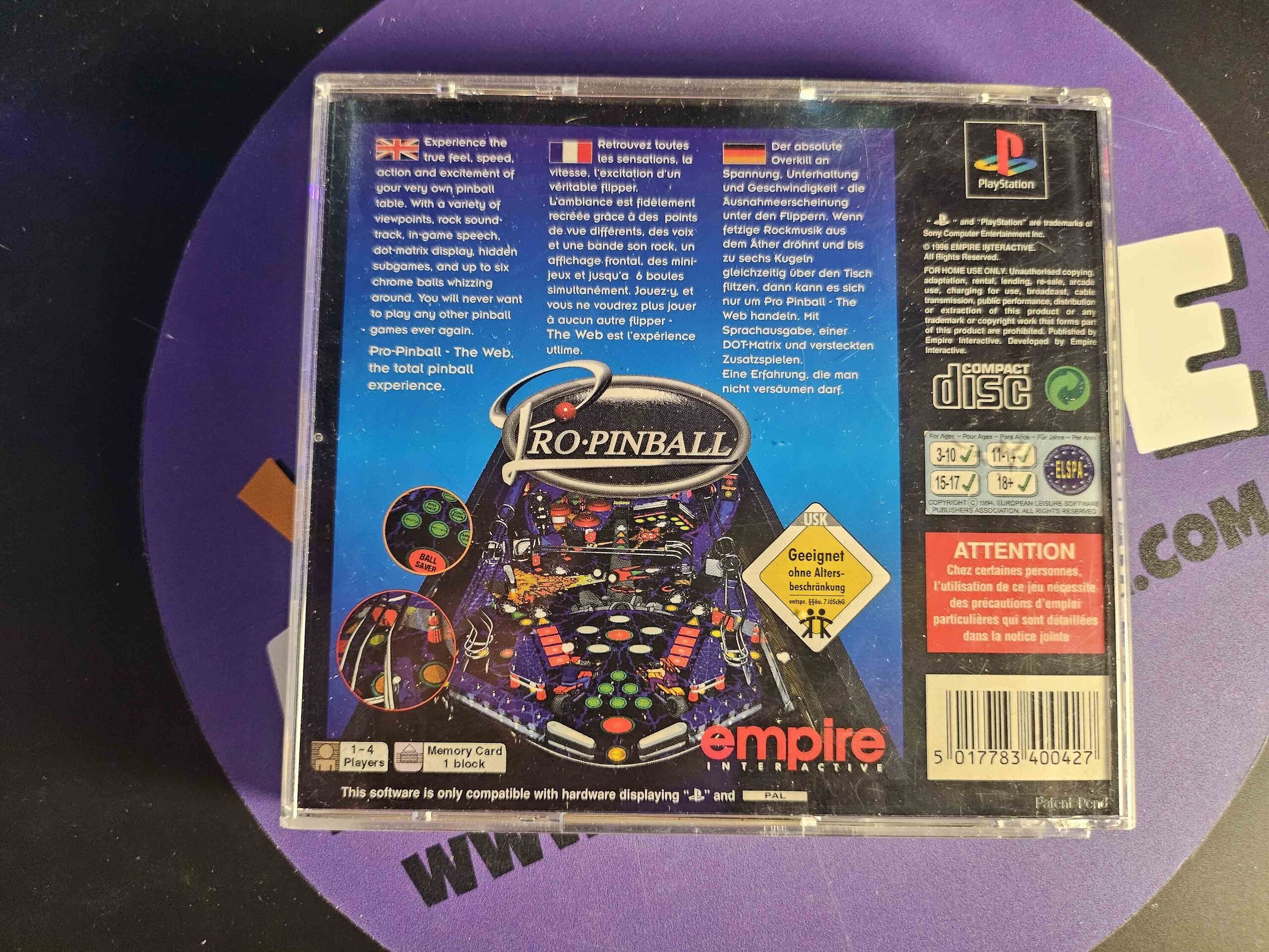 VIDEOJUEGO PRO PINBALL - 3