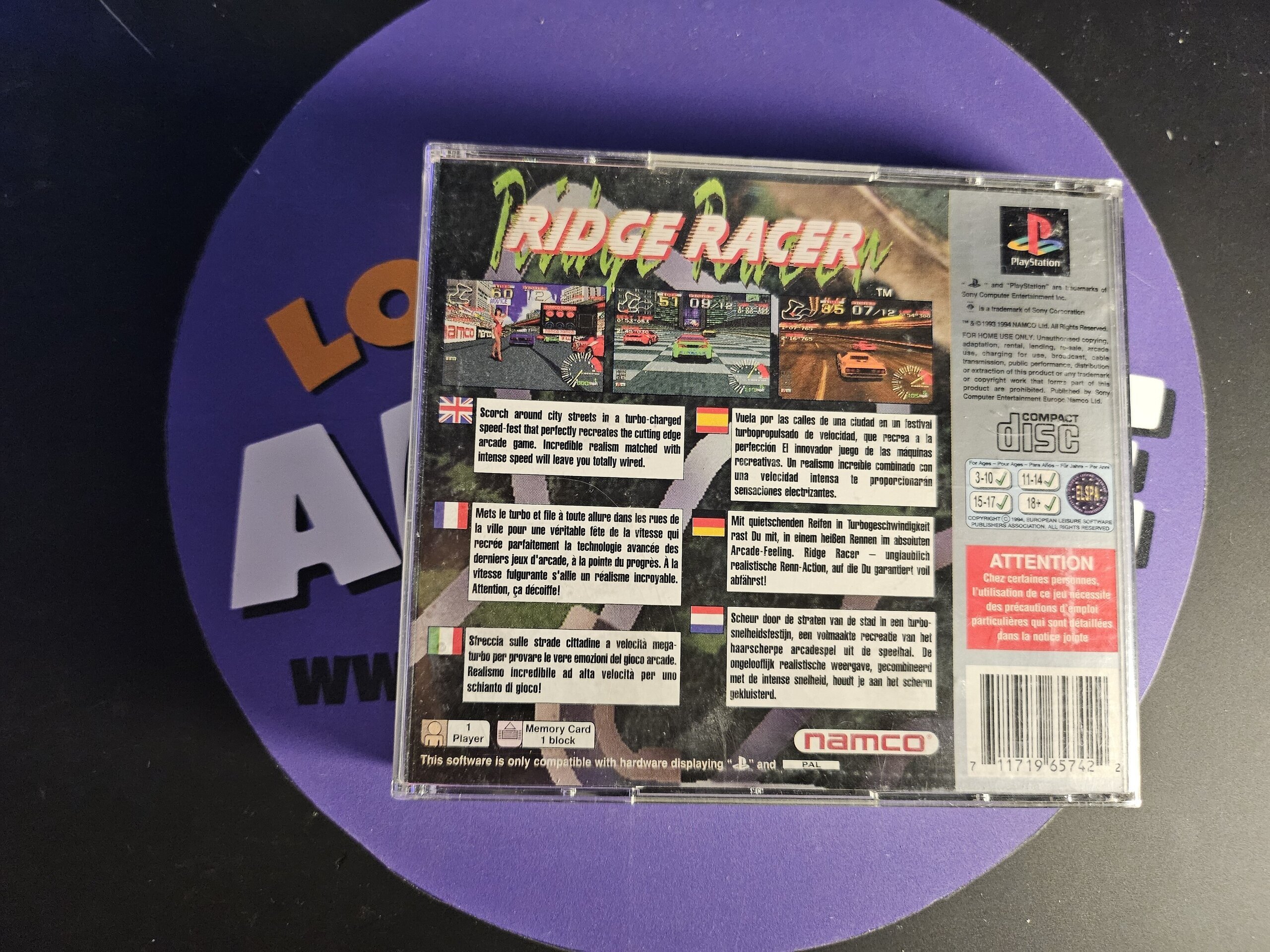 VIDEOJUEGO RIDGE RACER - 2