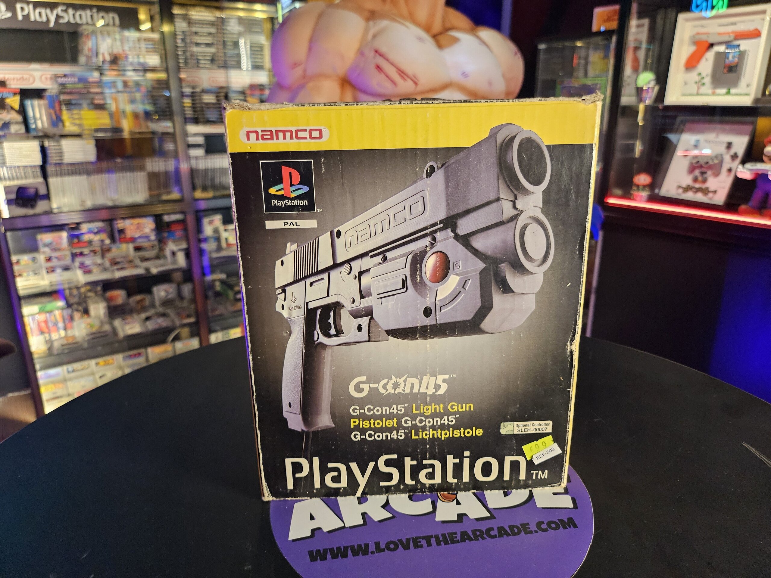 PISTOLA PLAYSTATION NAMCO G-COM 25 + CAJA - 7