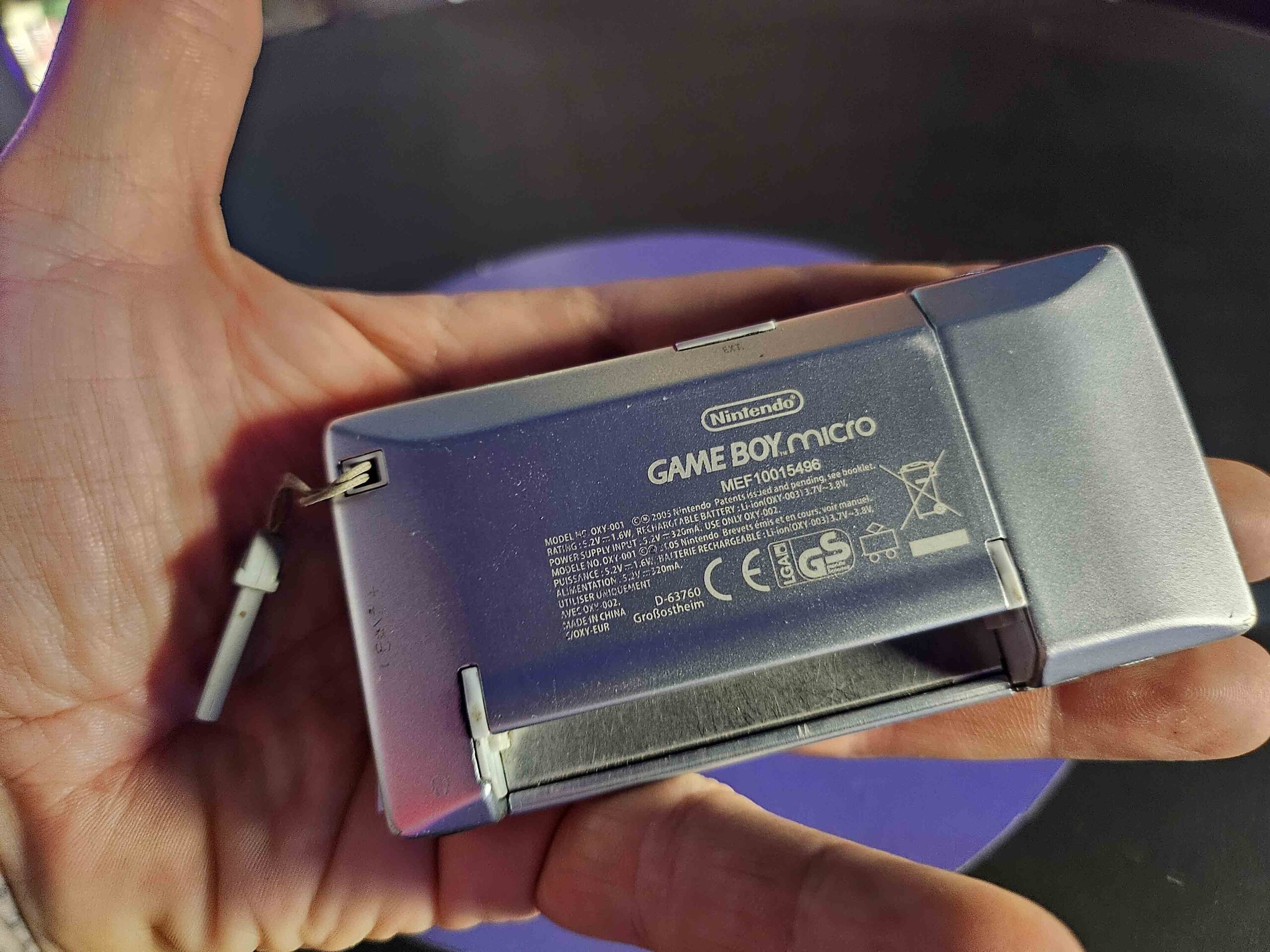 VIDEOCONSOLA GAMEBOY MICRO GRIS - 2