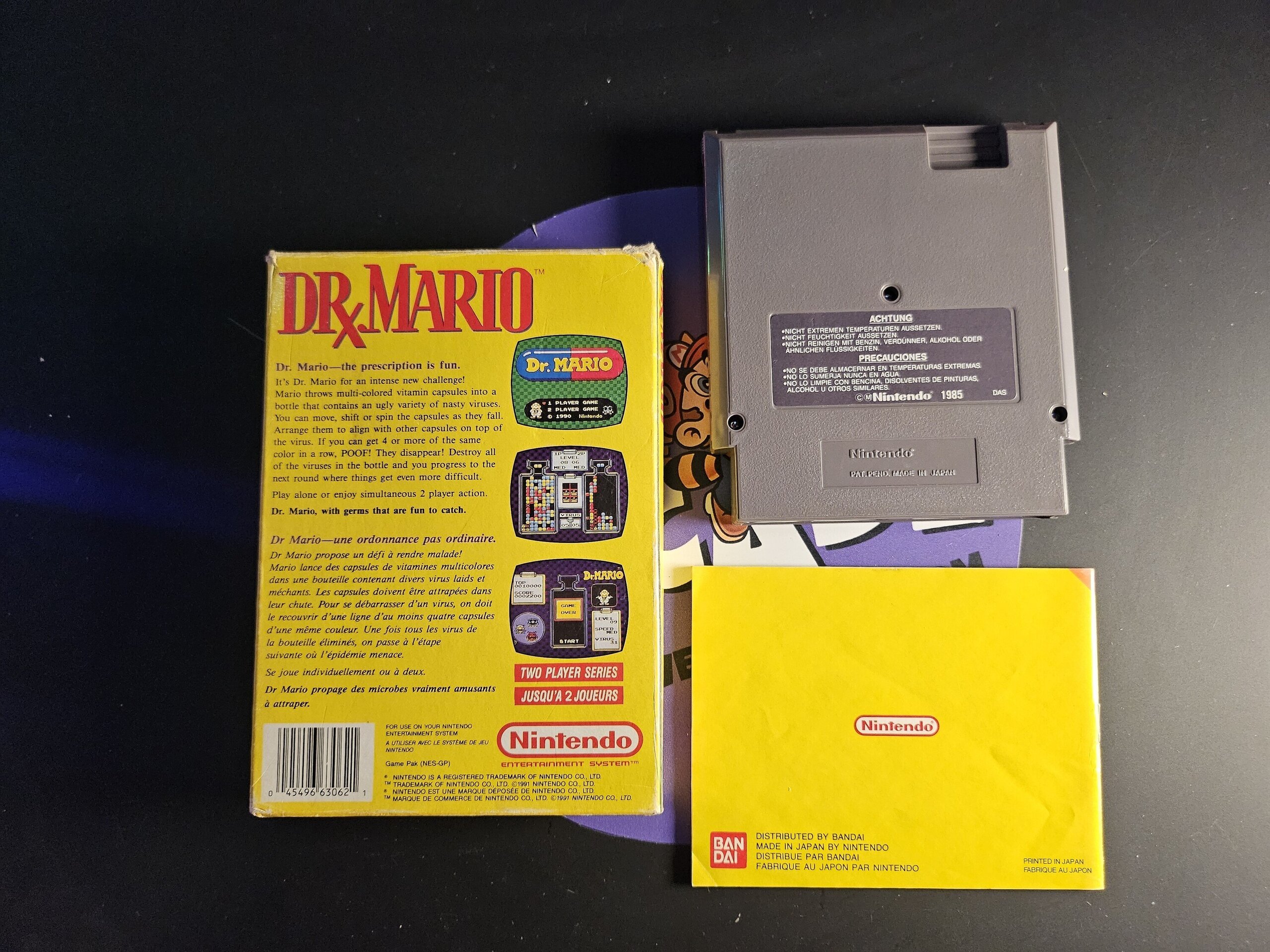 VIDEOJUEGO DR MARIO + CAJA + MANUAL - 2