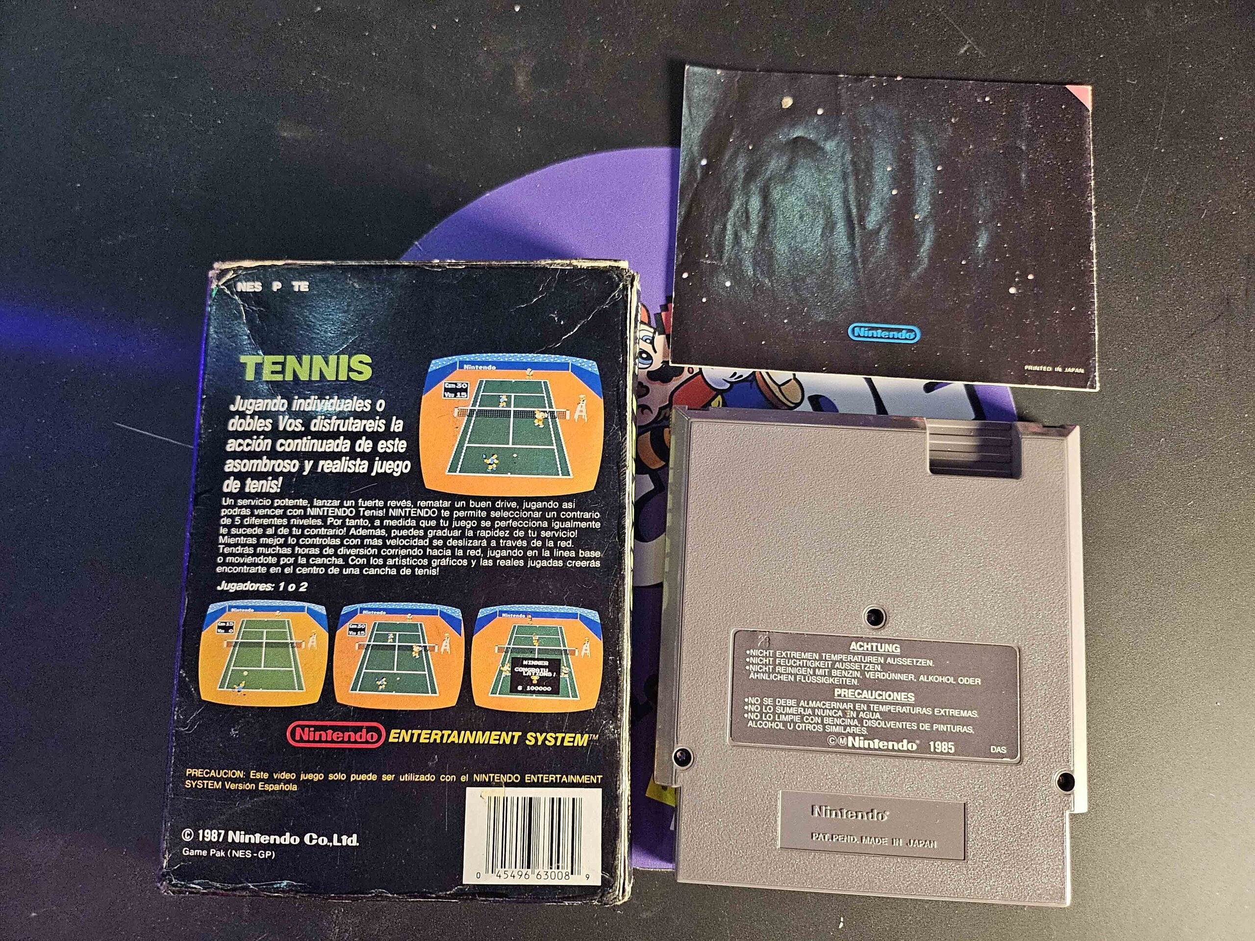 VIDEOJUEGO TENNIS + CAJA + MANUAL - 2