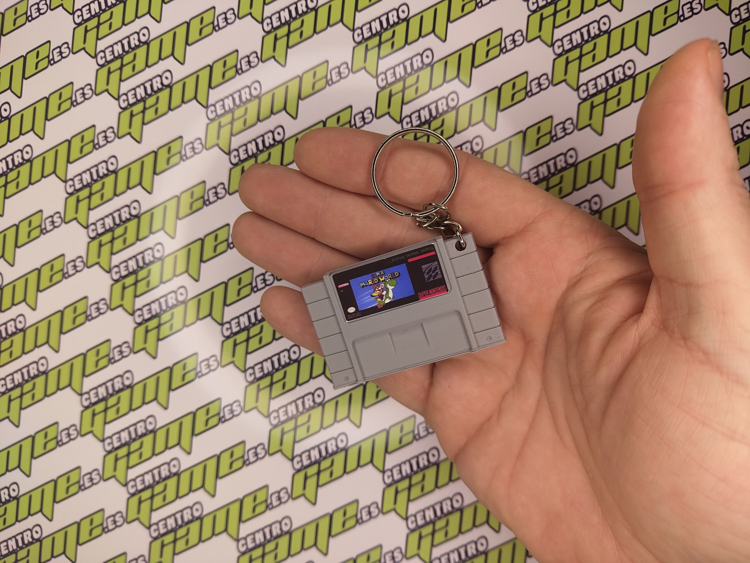 LLAVERO CARTUCHO VIDEOJUEGO SUPER NES USA - 2
