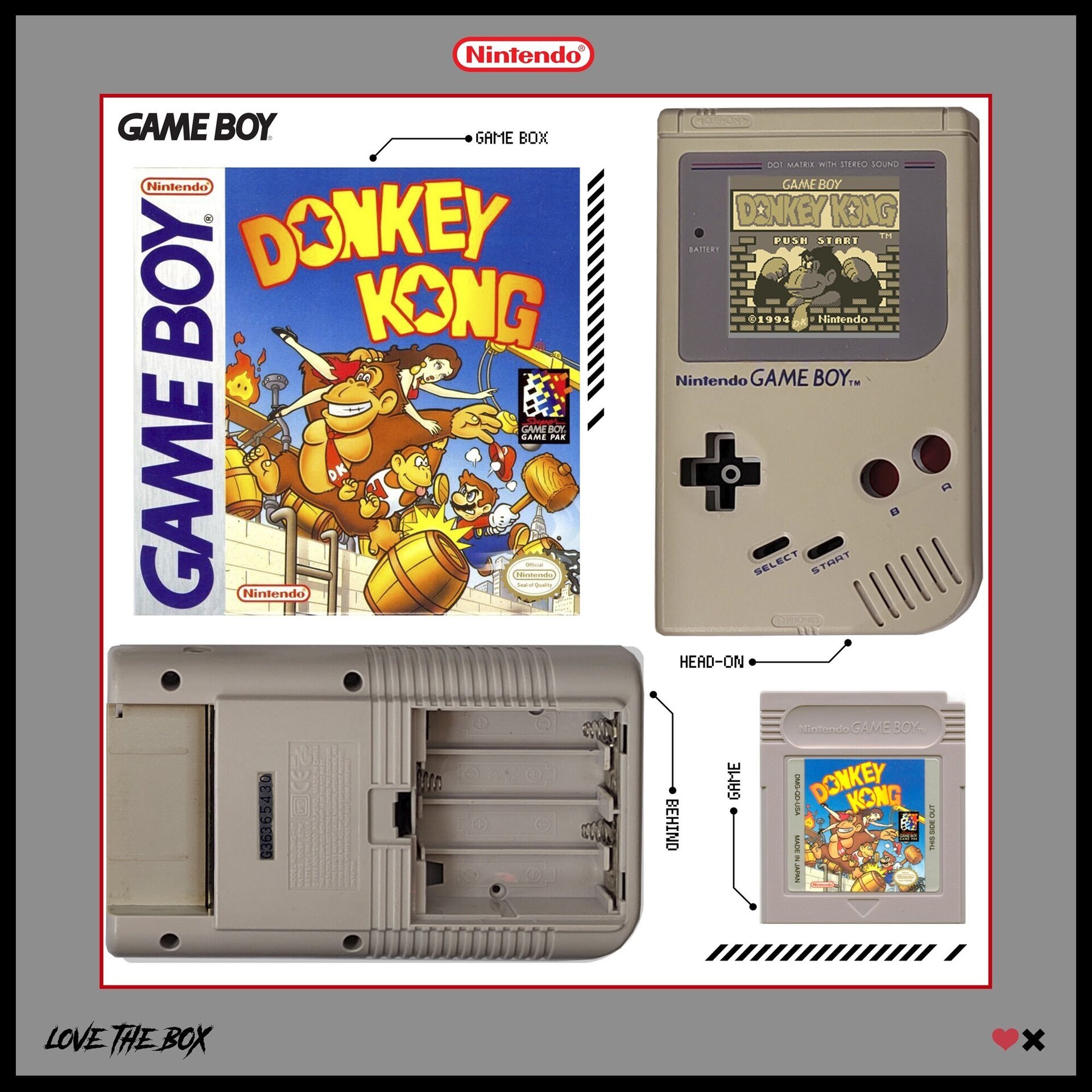 Cuadro gameboy clasica model dmg 001 (DONKEY KONG) - 2