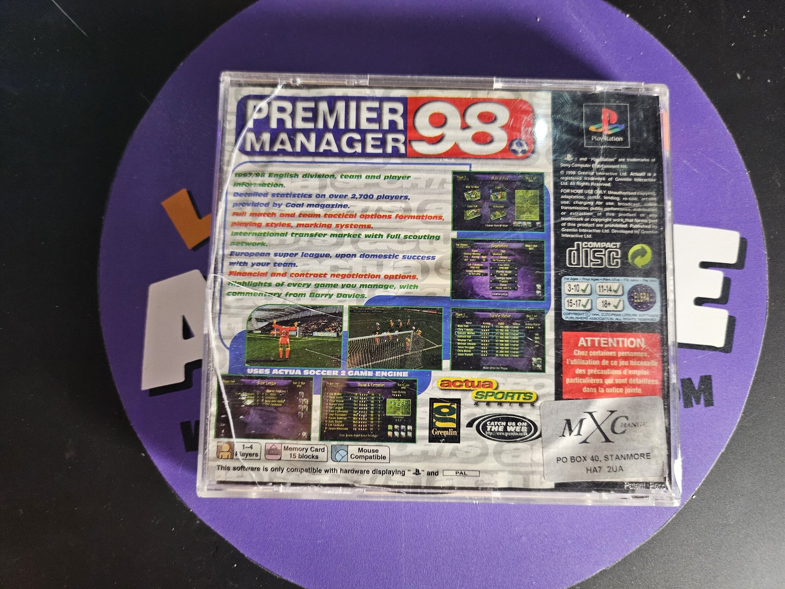 VIDEOJUEGO PREMIER MANAGER 98 - 2
