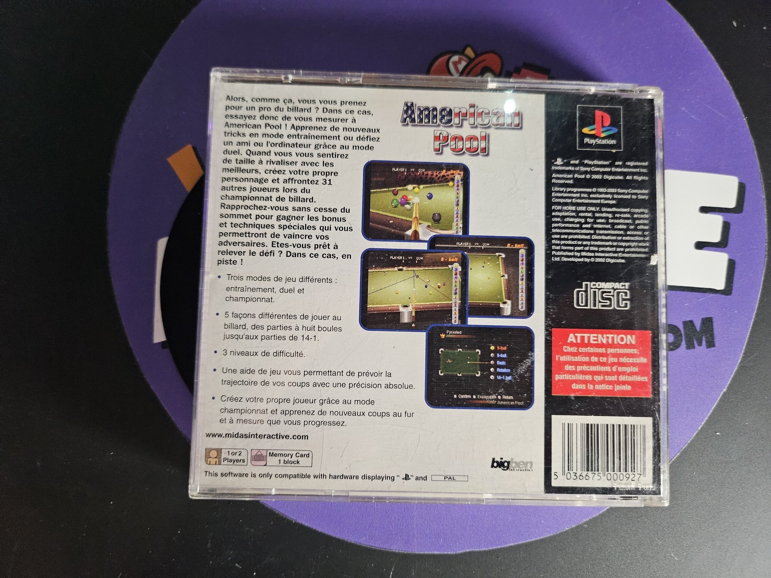 VIDEOJUEGO AMERICAN POOL - 3