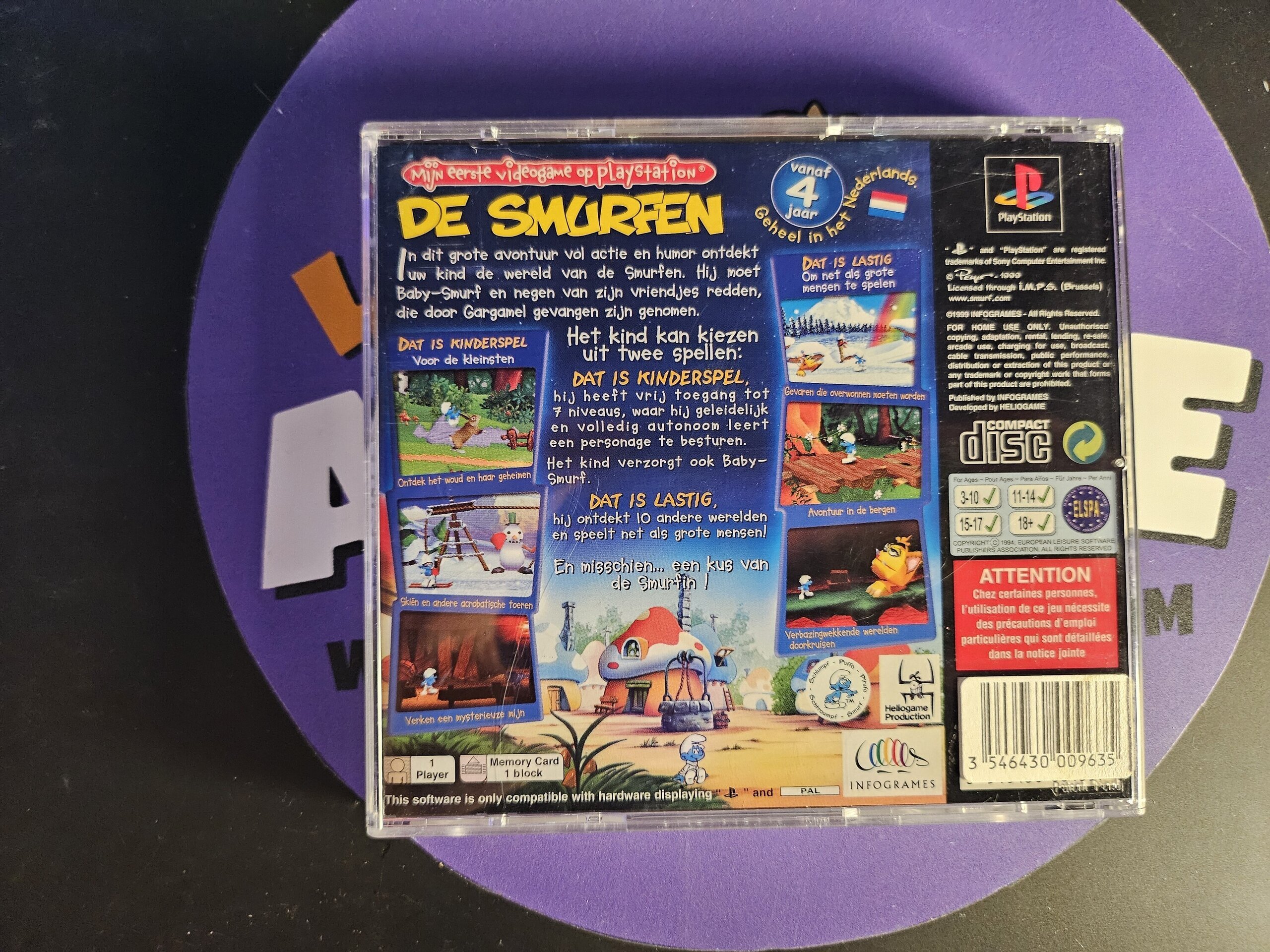 VIDEOJUEGO DE SMURFEN - 2