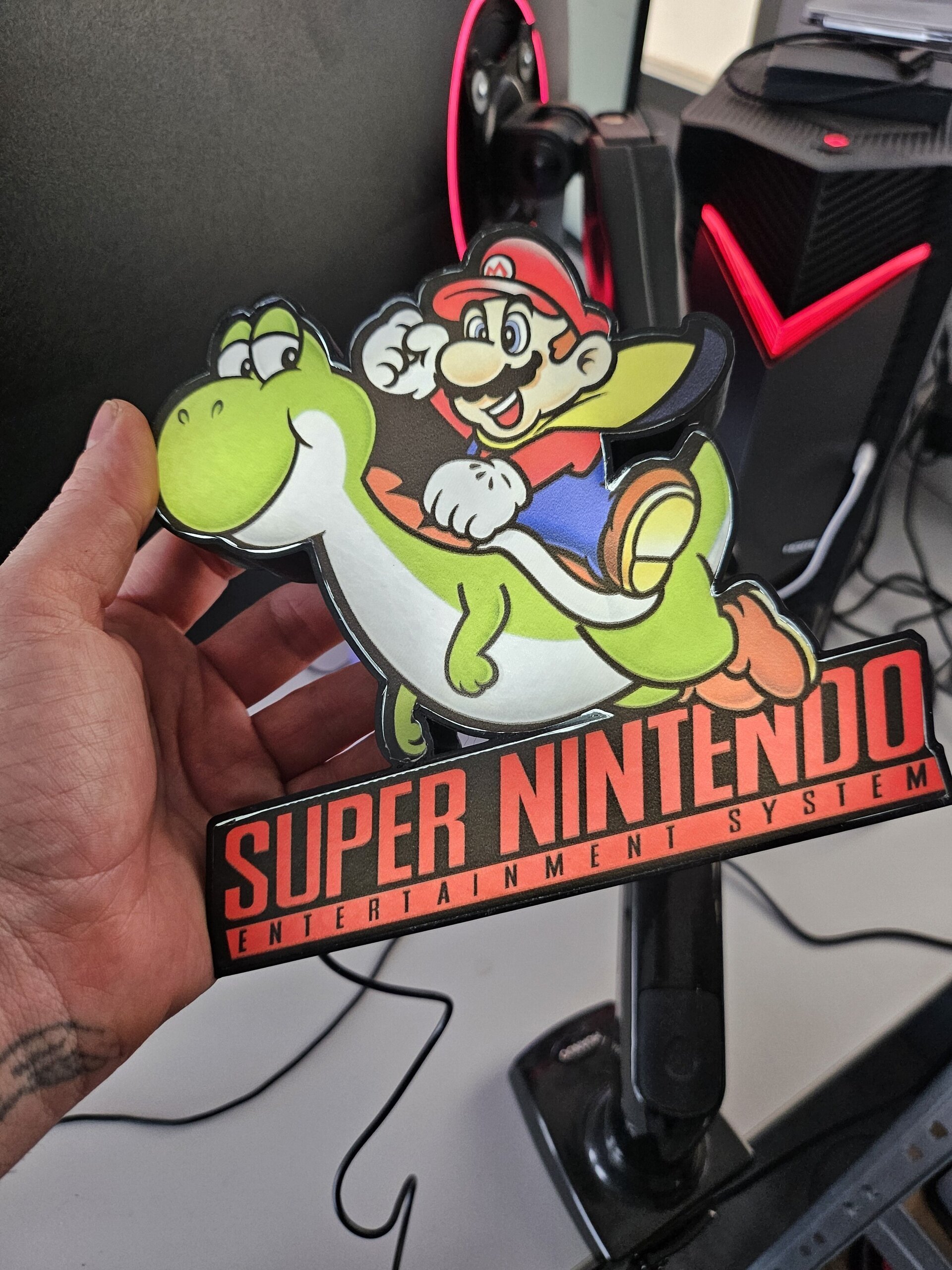 lampara retro SUPER MARIO BROS SNES - 6