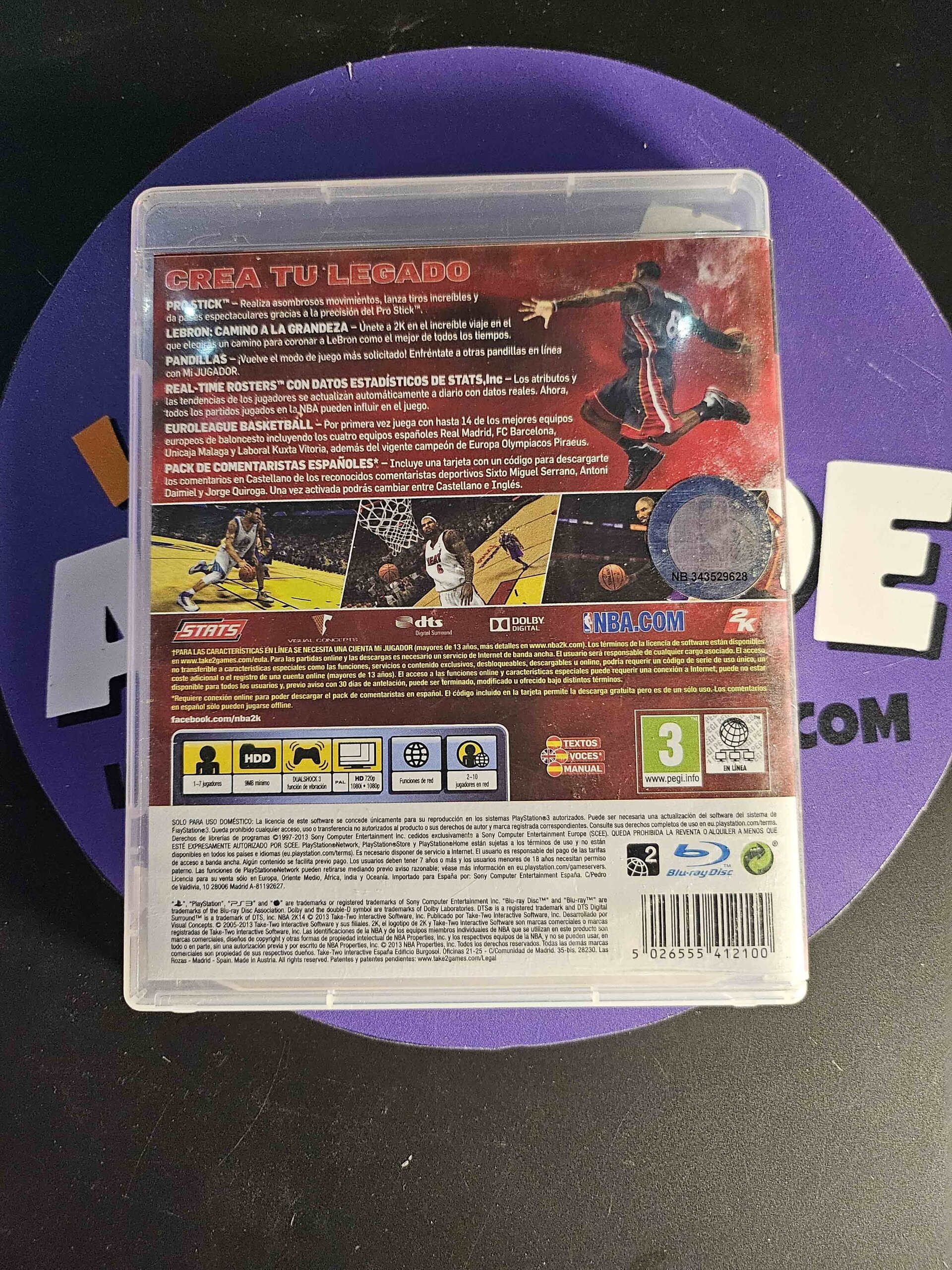 VIDEOJUEGO NBA 2K14 - 3