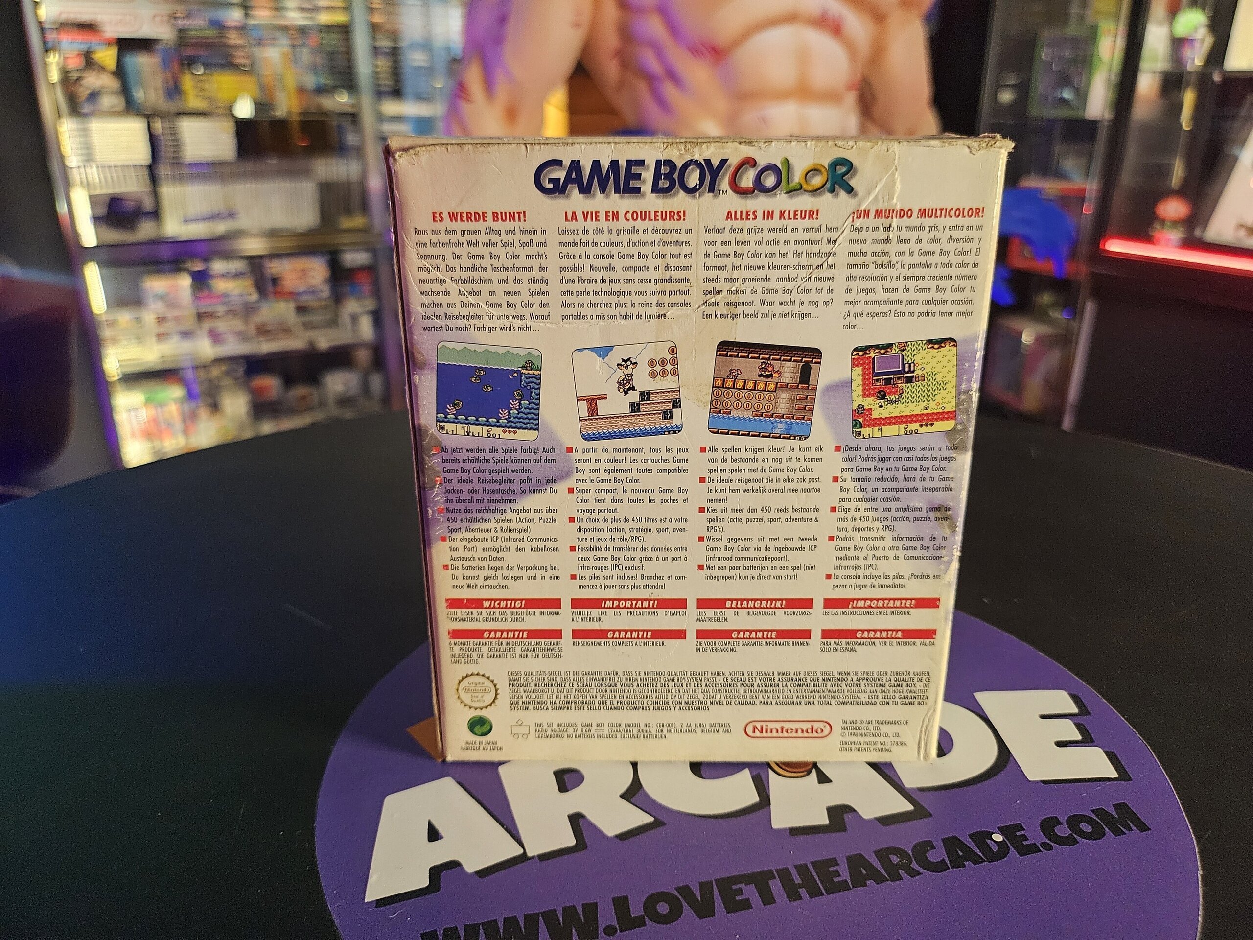 CAJA EXT. GAMEBOY COLOR MORADA TRANS. - 4