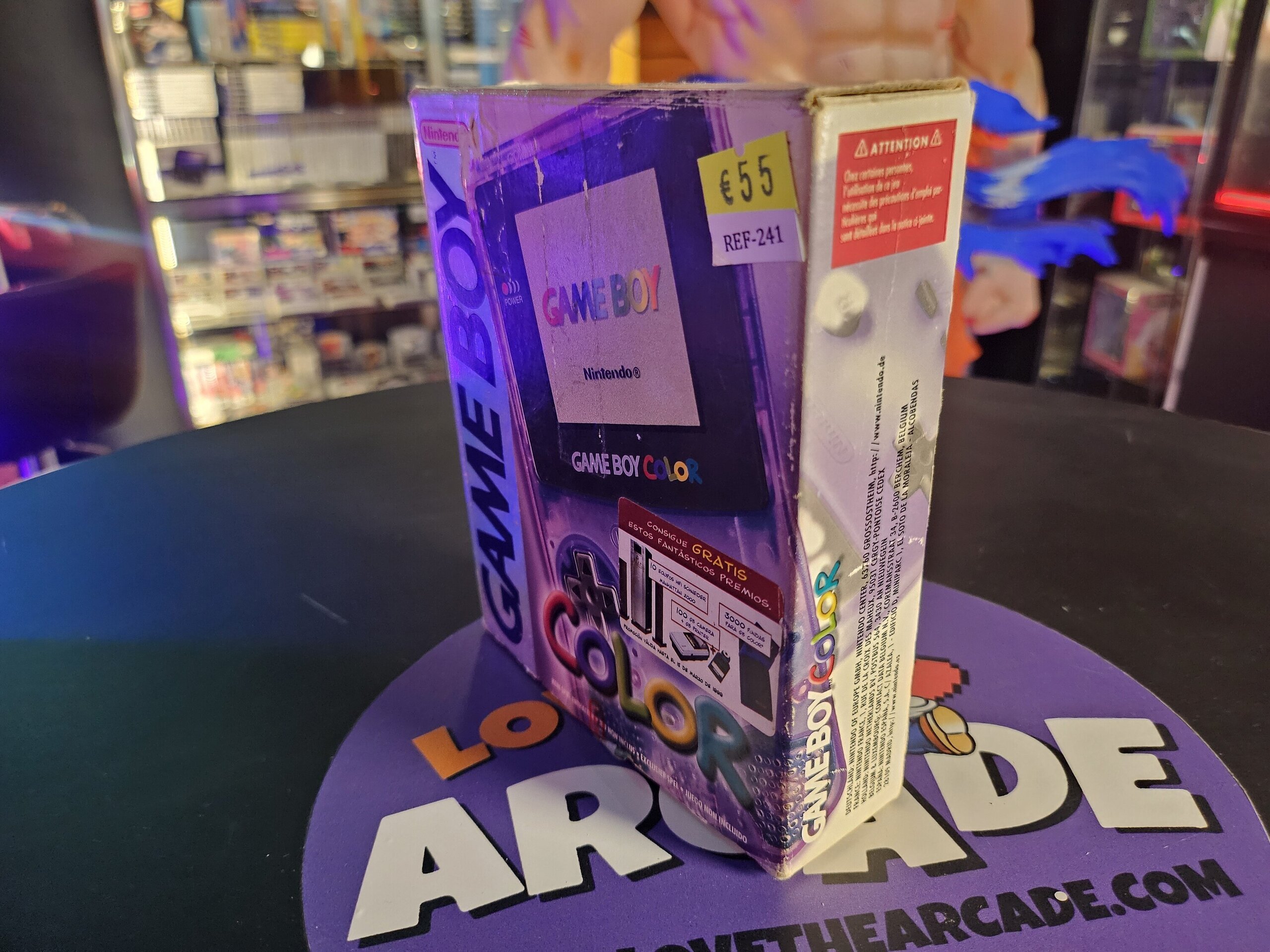 CAJA EXT. GAMEBOY COLOR MORADA TRANS. - 2